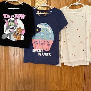 Three Old Navy Girls Shirts